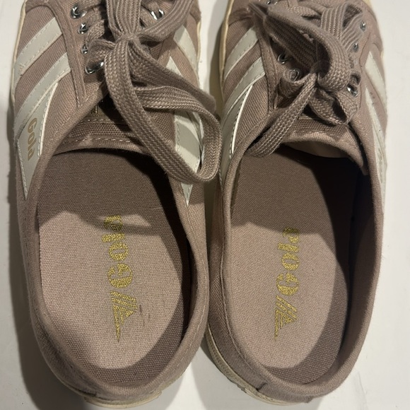 Hola Coaster mule II slip on canvas dusty pink off white cream Casual Sneakers - Picture 7 of 8